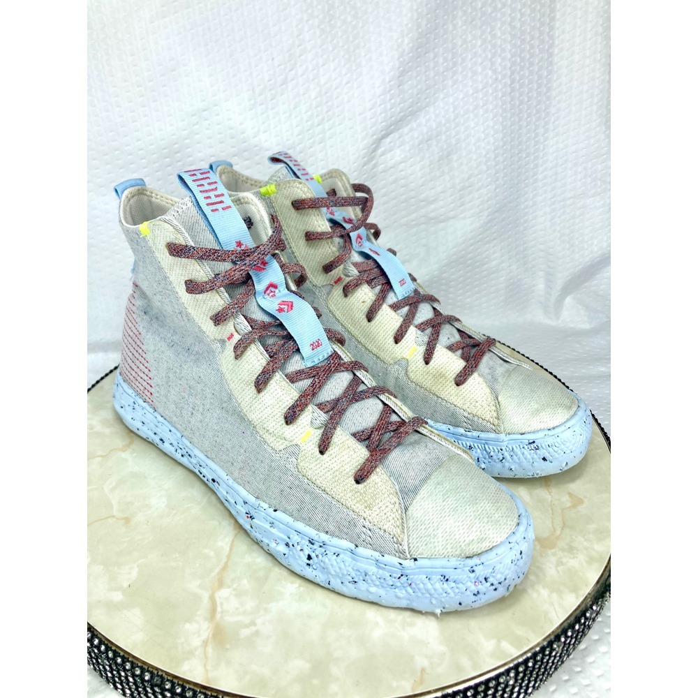 Converse High Top Space Hippie Shoes Mens Sz 9 Grey Streetwear Comfort Sneakers